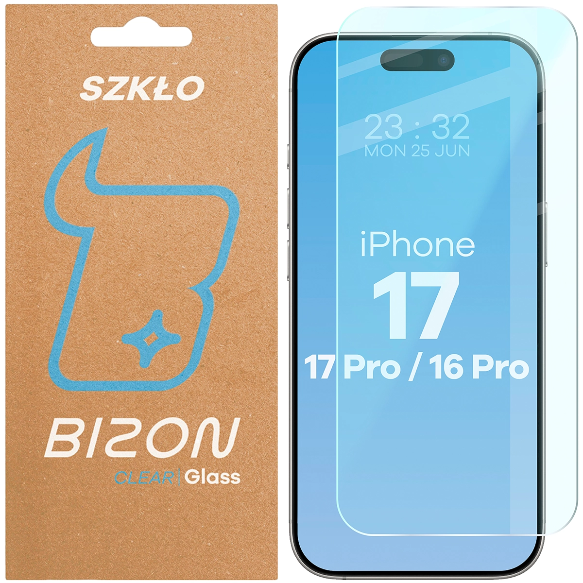 Szkło hartowane Bizon Glass Clear do iPhone 17 Pro / 17 / 16 Pro